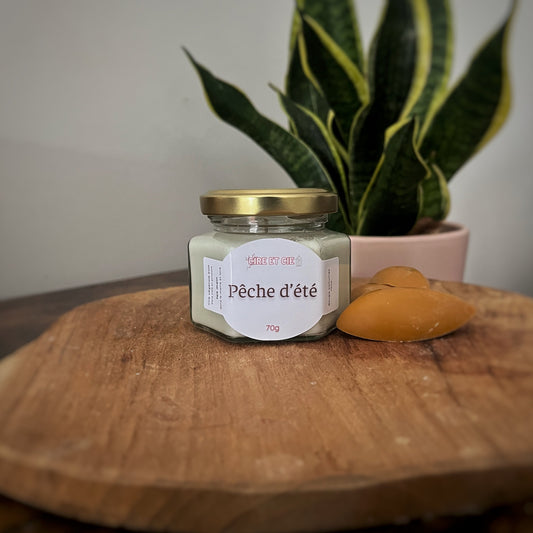 Bougie parfumée - pêche Cire et cie