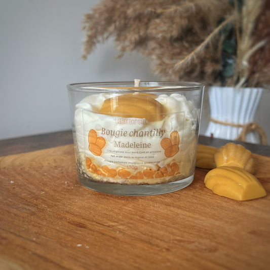 Bougie chantilly - Madeleine gourmande Cire et cie
