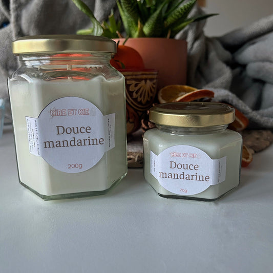 Bougie parfumée -Mandarine Cire et cie