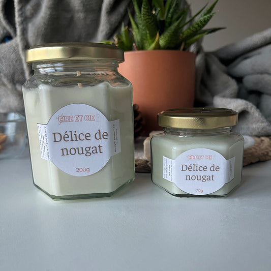 Bougie parfumée-Nougat blanc Cire et cie