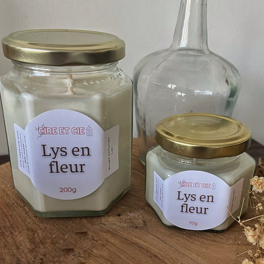 Bougie parfumée - lys blanc Cire et cie