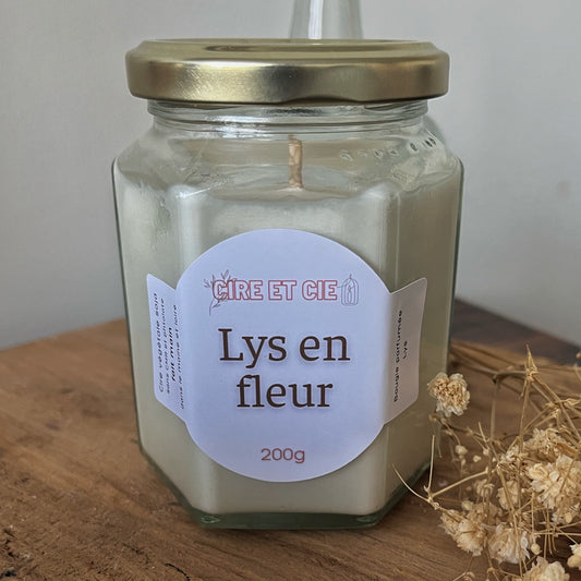 Bougie parfumée - lys blanc Cire et cie
