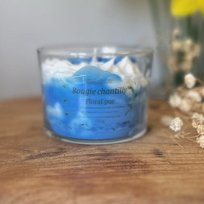 Bougie chantilly- Orchidée blanche