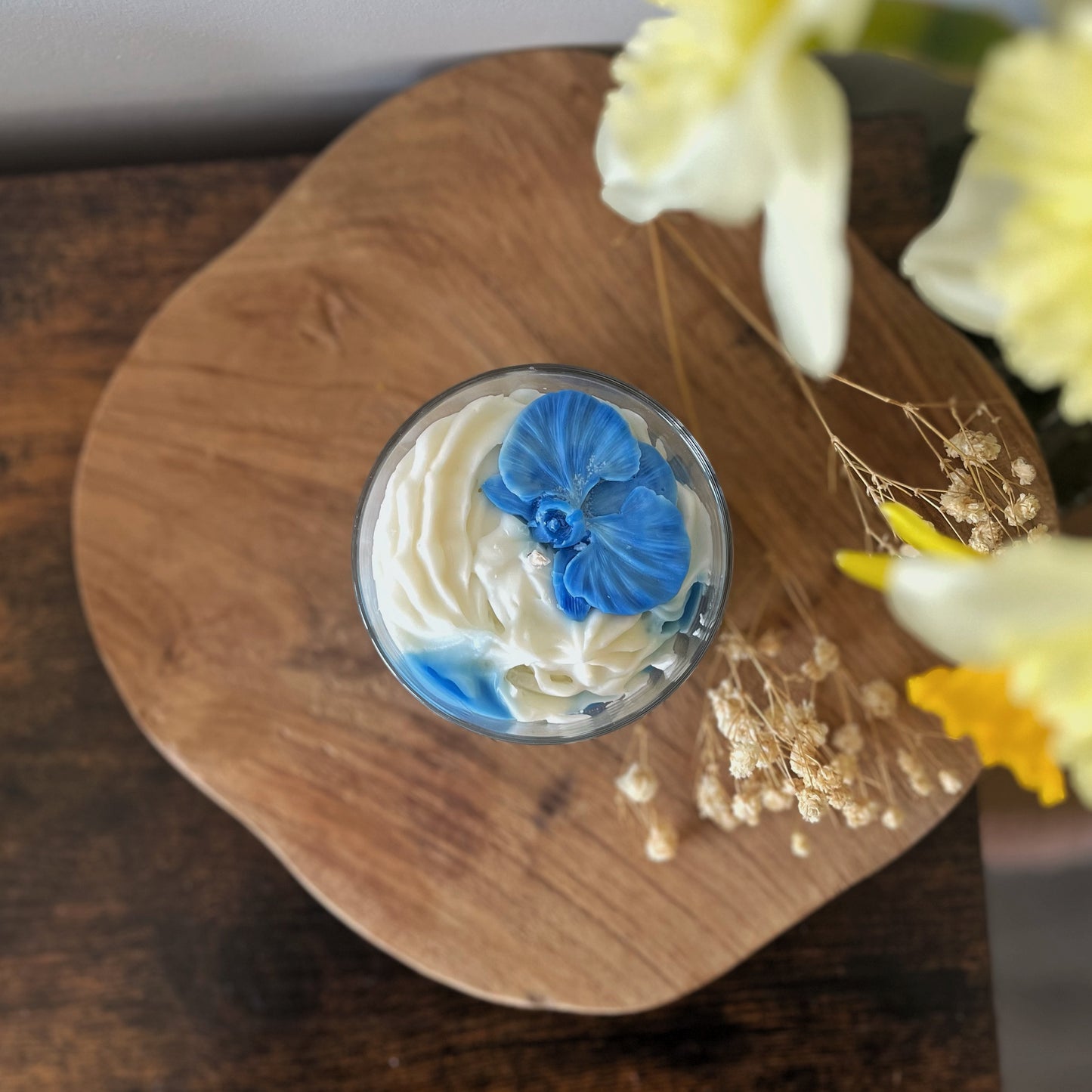 Bougie chantilly- Orchidée blanche